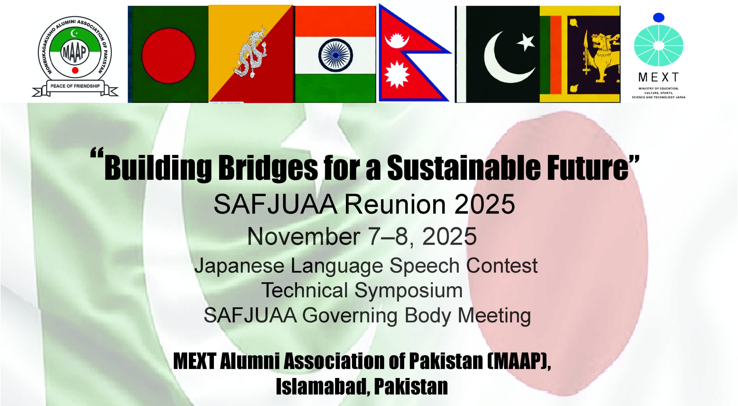 🌿 Building Bridges for a Sustainable Future: SAFJUAA Reunion 2025, November 7-8, 2025